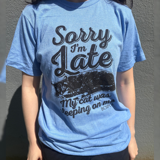 Sorry I'm Late - T-Shirt - Blue