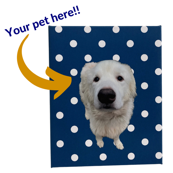 Custom Pet Cut-Out Canvas Print
