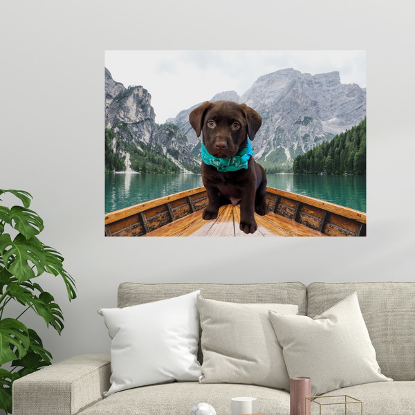 Custom Pet Cut-Out Canvas Print