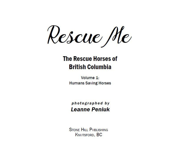 Rescue Me - Horse Book