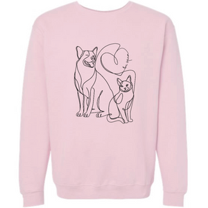 Cat & Dog Heart - Unisex Sweatshirt