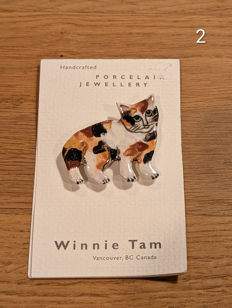 Cat Pins - 6 Unique Designs