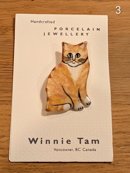 Cat Pins - 6 Unique Designs