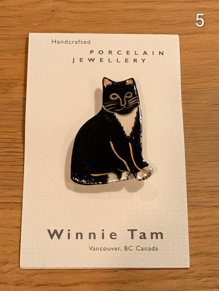 Cat Pins - 6 Unique Designs