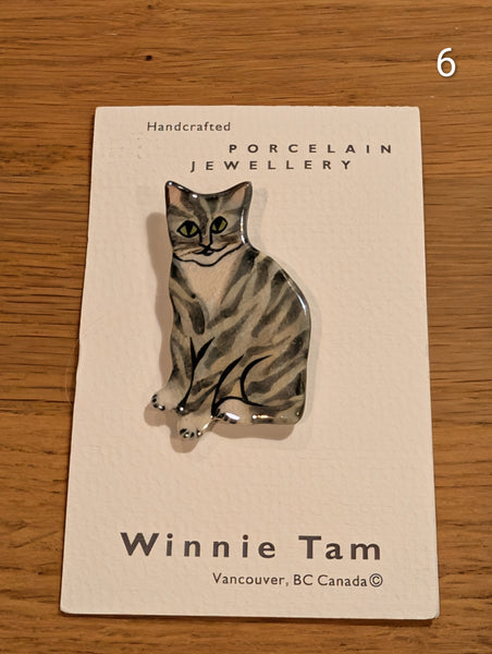 Cat Pins - 6 Unique Designs