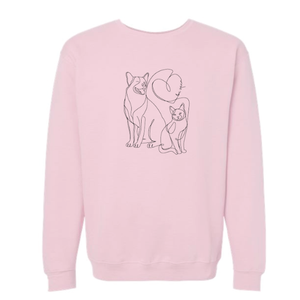 Cat & Dog Heart - Unisex Sweatshirt