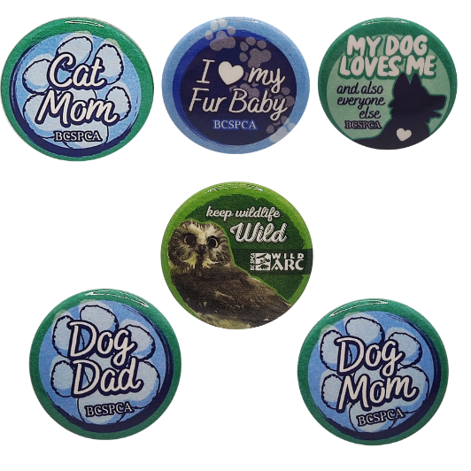 BC SPCA Buttons