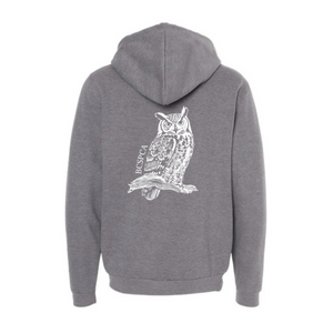 Horned Owl - Unisex Zip-Up Hoodie