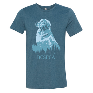 Teal Mountain Dog T-Shirt