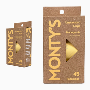 Monty's - Biodegradable Poop Bags (3 rolls)