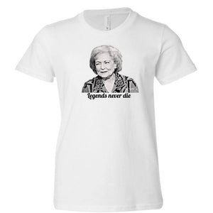 Betty White Legends never die T-shirt